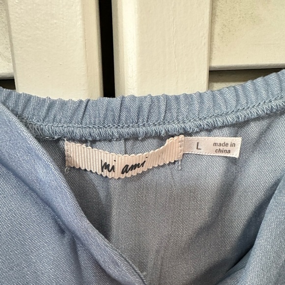 NWT Mi Ami Light Blue Romper Size L - Picture 7 of 9